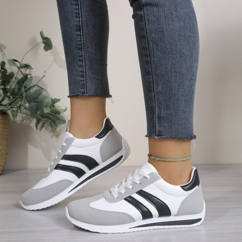 Outdoor Sports Shoes - Lichtgewicht, comfortabele, witte sneakers met veters