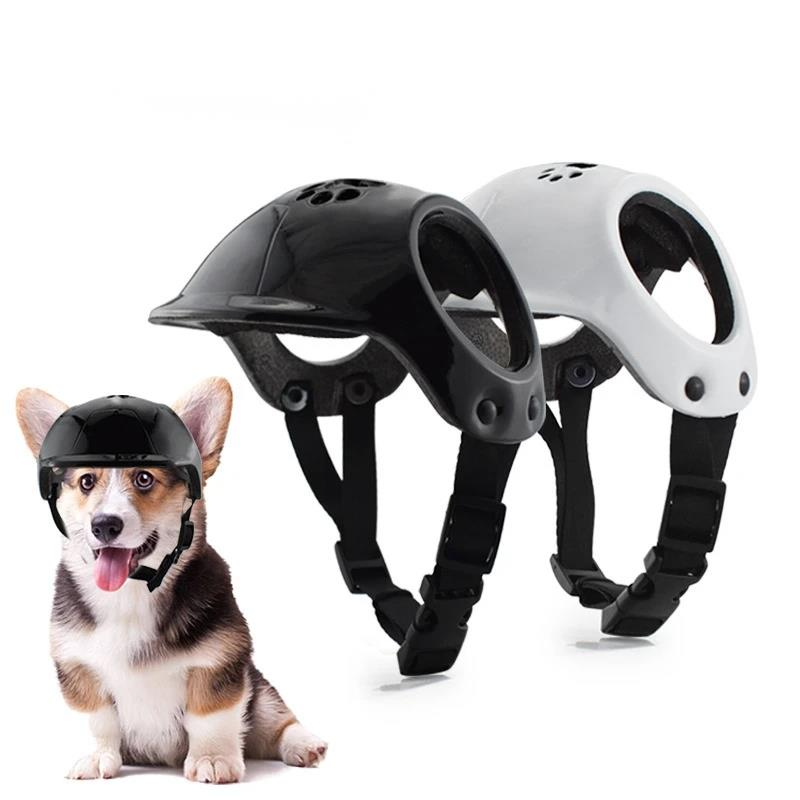 Outdoor Sport Using A Bike - Motorhelm voor huisdieren Roze veiligheid Leuke
