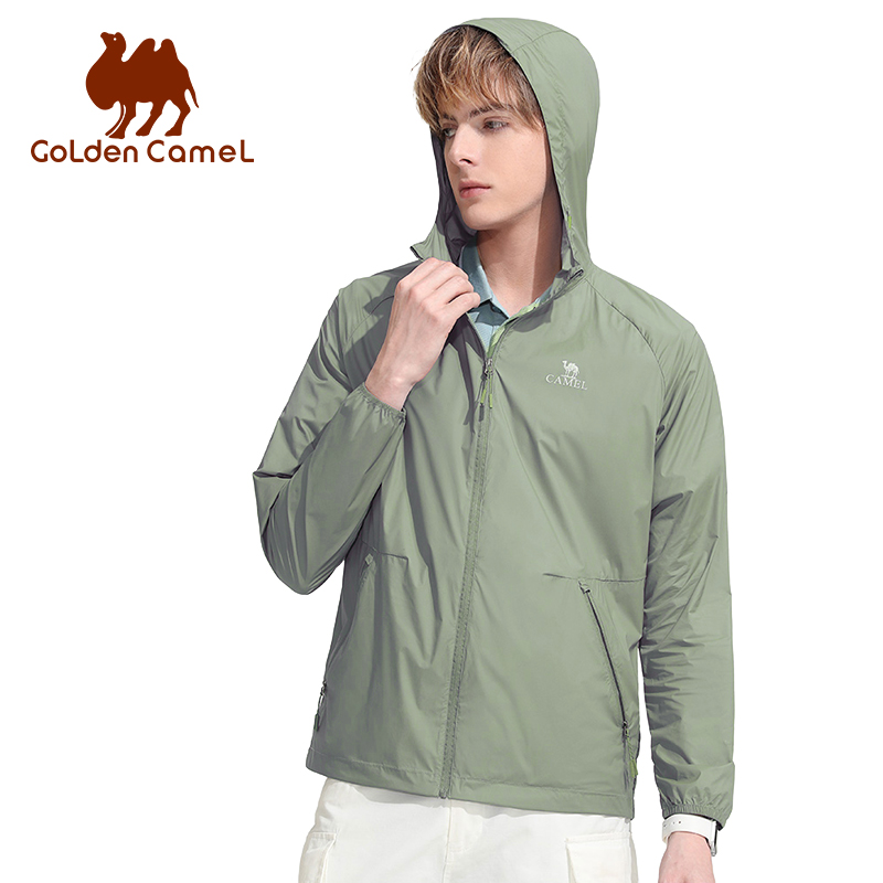 Outdoor Sport Coat - GOLDEN CAMEL Heren Zonnebrandkleding Shirts Ademend