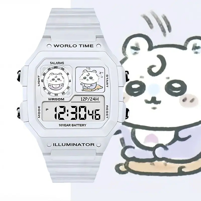 Outdoor Sport Watch - Kawaii Chiikawa Anime Digitaal Horloge Waterdicht