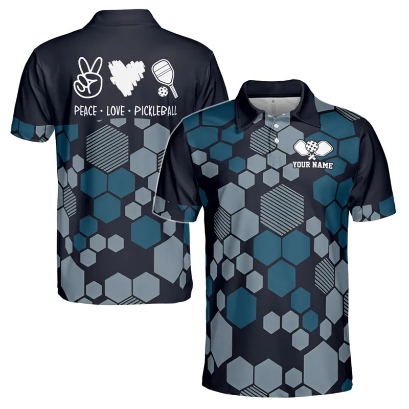 Outdoor Sport Name - Zomer Outdoor Sport Pickleball Grafische Poloshirts