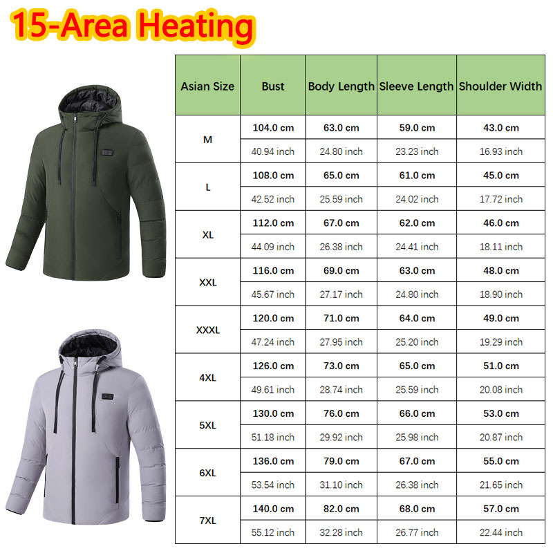 15-gebied verwarmde winterjas  - Outdoor Sport Coat recensie en prijs