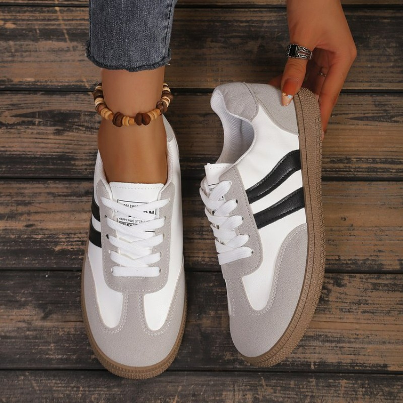 Dames sneakers met veters, wit - Outdoor Sports Shoes recensie en prijs