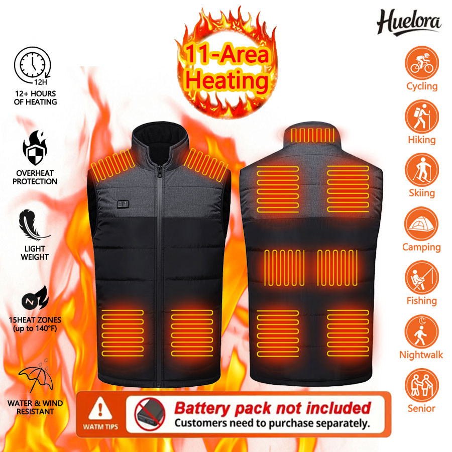 11-gebied verwarmd vest met op - Outdoor Sport Coat recensie en prijs